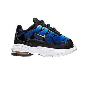 Nike Air Max Plus TD Toddler Sneakers Black Sky Blue Size 4C